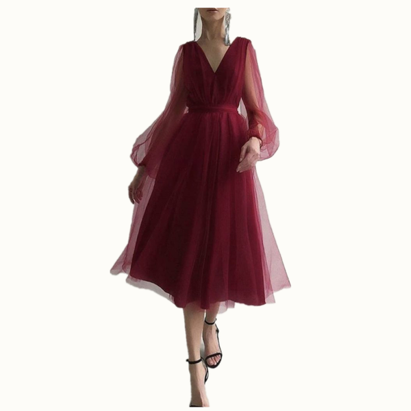 

women mesh long sleeve plunge neck dress elegant maxi solid formal evening party casual dresses, Black;gray