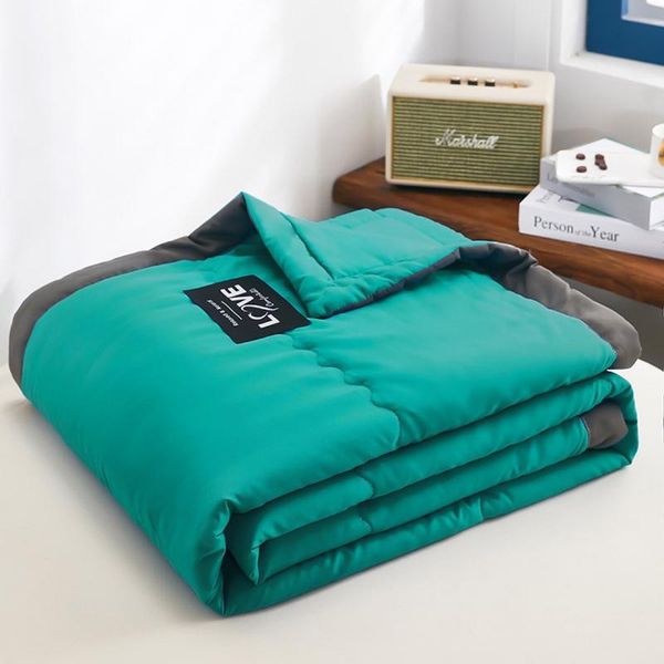 

comforters & sets washed cotton summer cool quilt solid color gift set air conditioning spring and autumn core