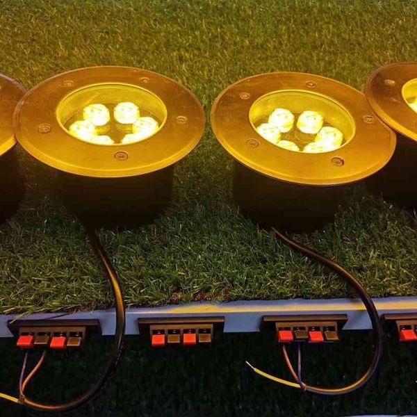 

6wled round embedded square landscape lighting floor waterproof led buried lamp