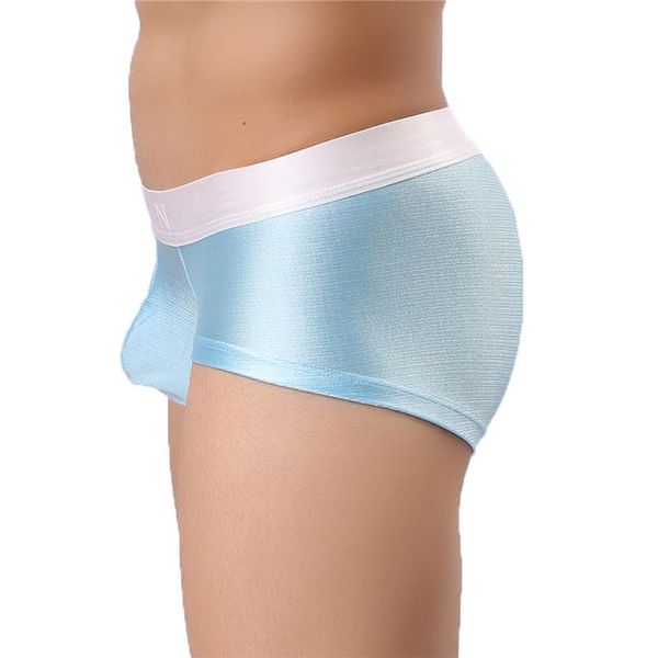 Herren Luxus Unterwäsche -Unterhose sexy Dessous Boxer u konvexe Pouch Boxershorts Low Mini Trunks glatt nahtlose schwule Männer Panties Slips Drawers Kecks Thong Dt1h