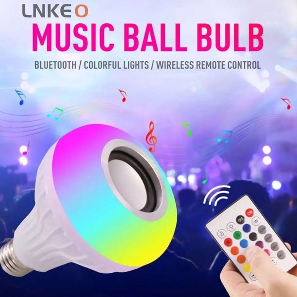 

bulbs bluetooth music bulb lamp with remote control speaker led smart app colorful rgbw
