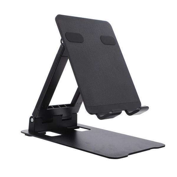 

cell phone mounts & holders 1 set aluminum alloy lifting type lazy person storage folding bracket black rack