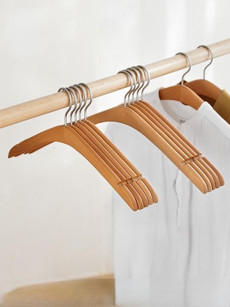 

hangers & racks solid wood hanger hook seamless clothes household wooden drying rack