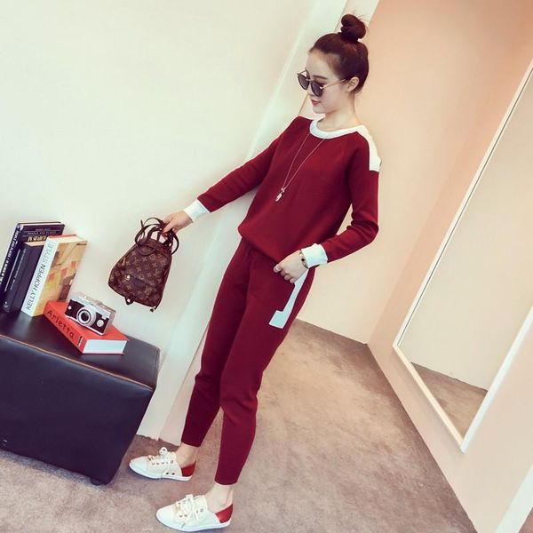 

women's two piece pants harem suits spring autumn tracksuit women two-piece set womens outfits fashion casual sport clothing femme muje, White