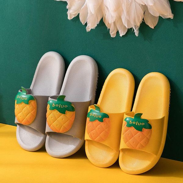 

slippers for home sandals women's summer flip flop man soft design slipper fluffy 2021 massage indoor flat shoes fruit, Black