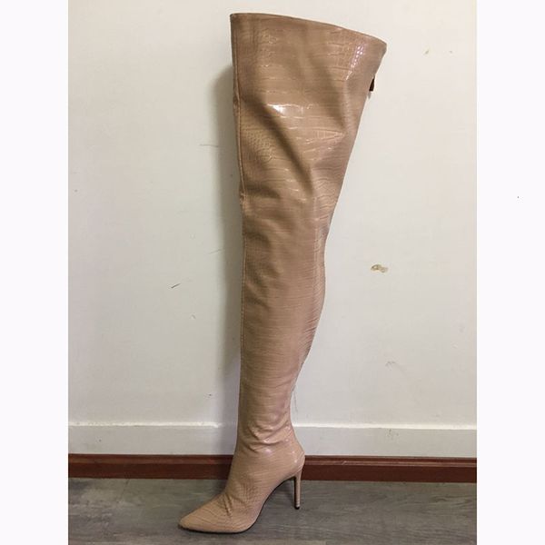 

boots size 5-15 high-heeled boots, high heels, super nude shoes. kl9e, Black