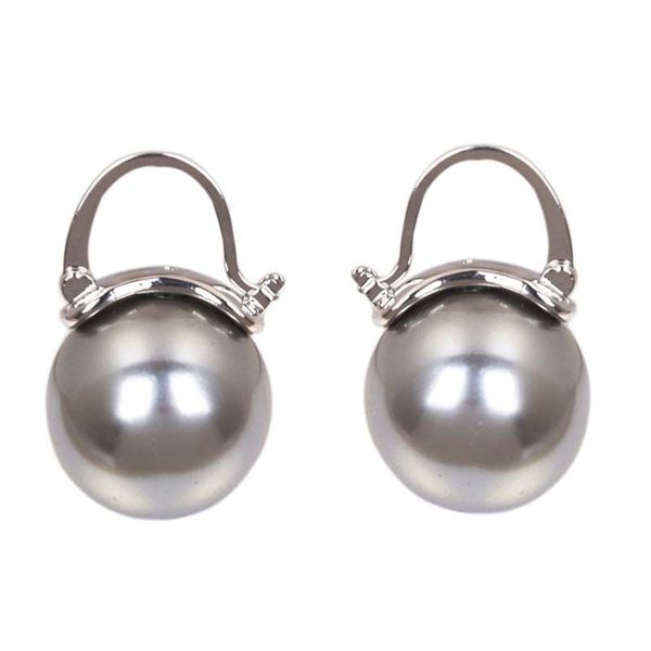 

fashion pearls dangle lever back earrings by 925 silver piercing pin for women