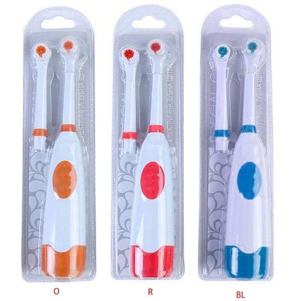 

smart electric toothbrush rotary automatic oral hygiene heads set battery operated dropship