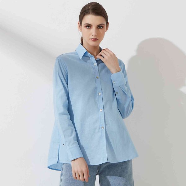 

women's blouses & shirts camisa feminina simples com gola virada, blusa elegante e lisa alta, moda primavera verÃ£o r99o, White