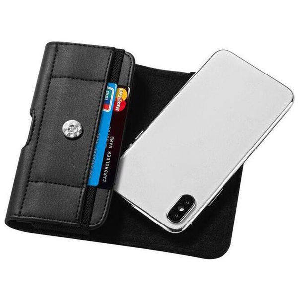 

leather horizontal waist belt clip pouch phone bag for men h8wd bags