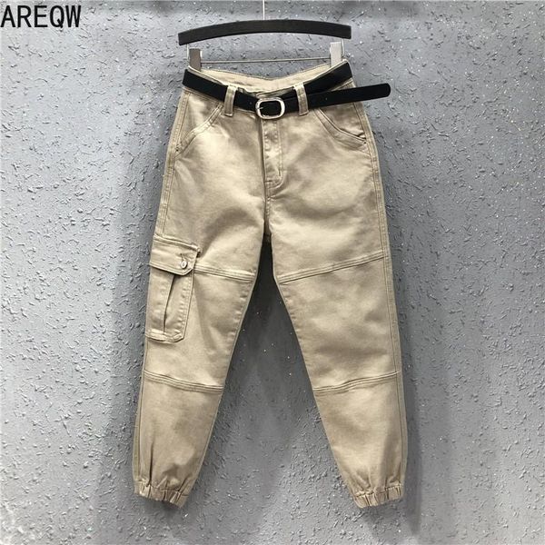 

women's jeans harlan denim spring and autumn korean style slimming casual capri-pants women, Blue