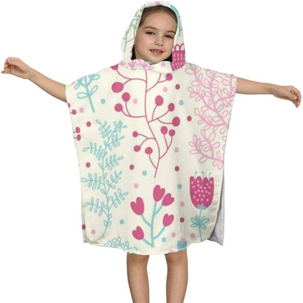 

towel pink-seamless-pattern kids hooded bath for children