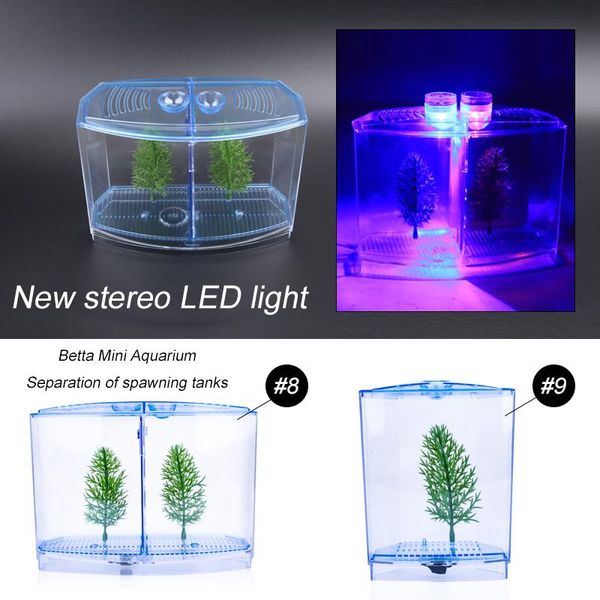

aquariums spawning box partition ornament environmental betta fish tank tropical odorless drop