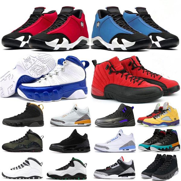

new gym red men basketball shoes 14 14s laser orange unc 12s university gold dark concord fiba reverse flu game 9s bred sneakers, Black