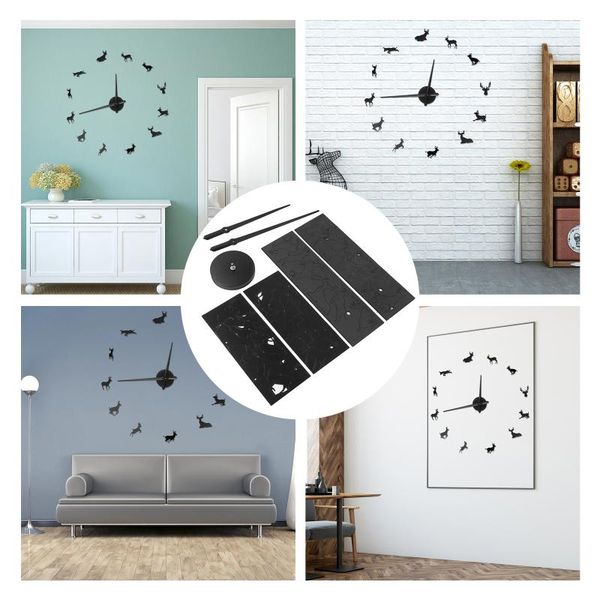

wall clocks sheep animal hanging clock diy office decor