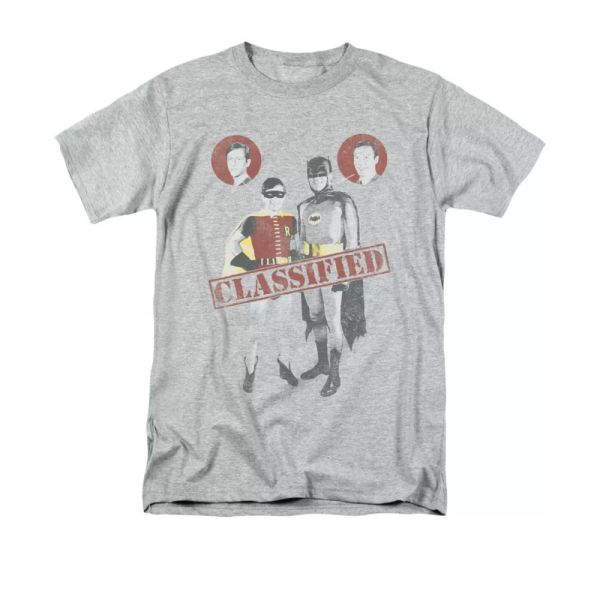 

1960's Batman TV Show Classified T-Shirt Sizes S-3X NEW, White;black