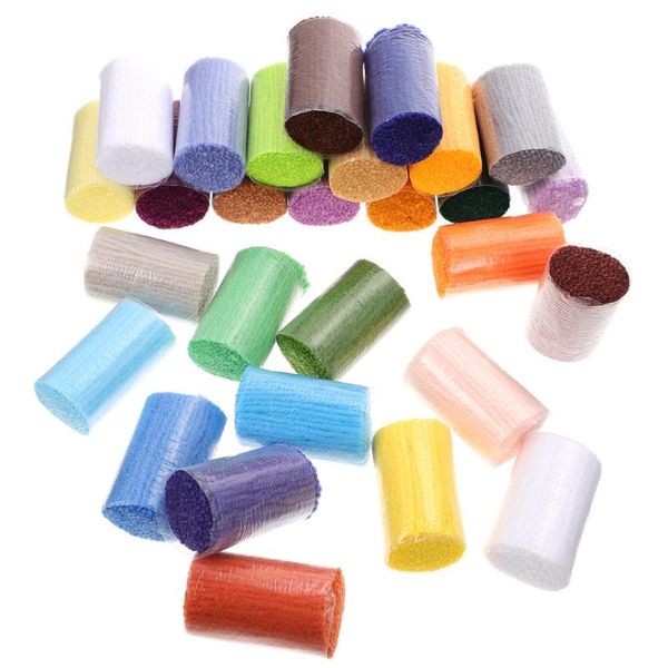 

carpets 30 rolls pre-cut yarn crocheting rug mat embroidery carpet precut