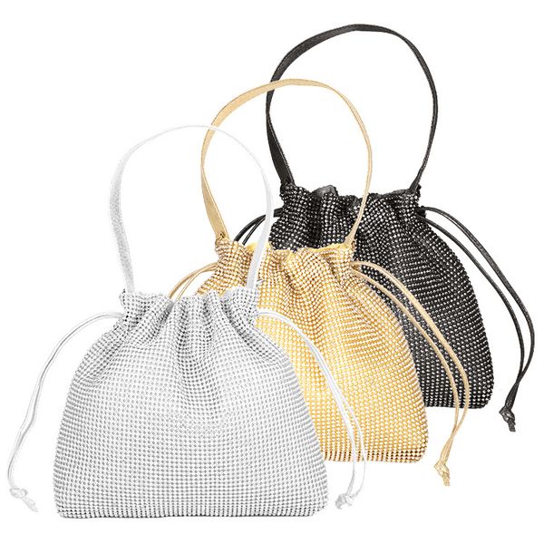 

2020 bag messenger dinner new dress diamond female cheongsam cross-border shoulder banquet bucket clutch xqdhj