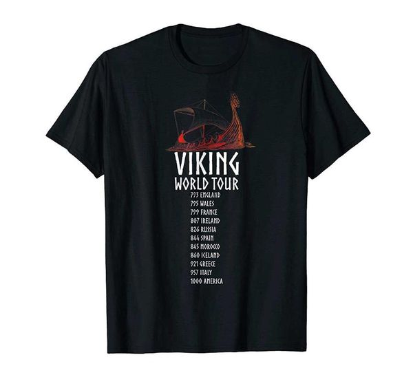 

men's t-shirts viking world tour tshirt dad men women, White;black