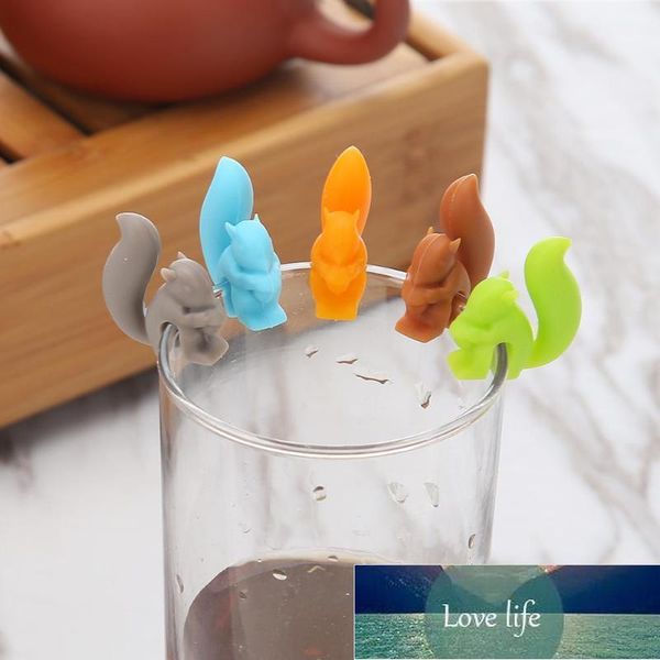 5 Pcs Silicone Chá Infusor Squirrel Device Saco de Chá Pendurado Caracol Cup Clip Etiqueta Festa Ano Novo Suprimentos Preço de Fábrica Especialista Qualidade Qualidade Mais Recente estilo original