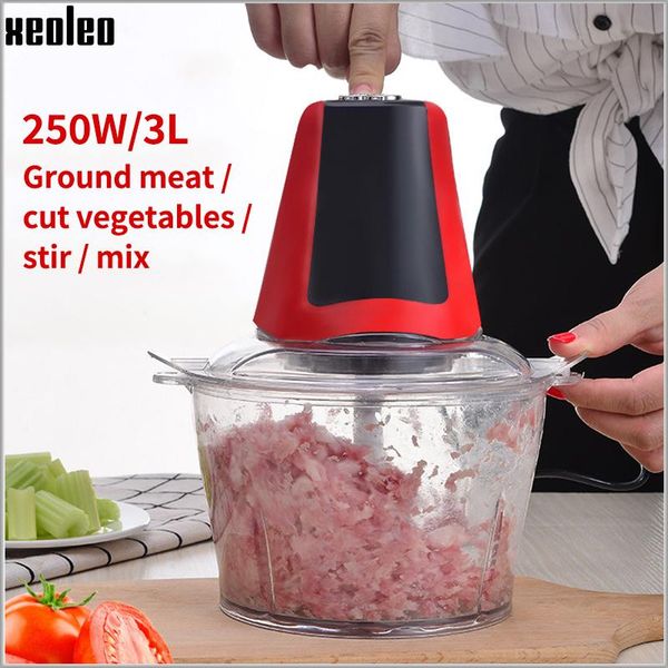 

meat grinders xeoleo grinder processor 3l vegetable grinding chili/garlic/carrot/celery machine household mixing