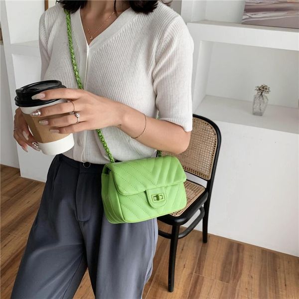 

evening bags candy pu leather crossbody designer for women 2021solid shoulder luxury handbags female cross body bag bolsa feminina sac