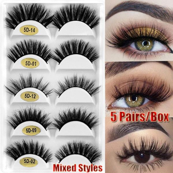 

pairs mixed styles 3d mink hair false eyelashes wispy fluffy eye lashes extension natural long handamde cruelty-eyelash1