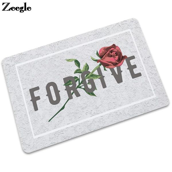 

carpets zeegle dustproof rubber floor mat anti-slip entrance door printed bedroom bedside foot outdoor doormat child carpet