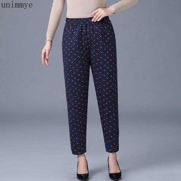 

Women's Pants & Capris Women Winter Plus Velvet Thickening Floral Warm Female Casual Cotton Loose Long Trousers Size 4XL L13 GKXO, Black;white