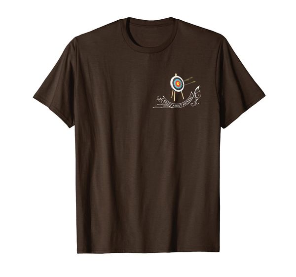 

crazy about archery tshirt, White;black