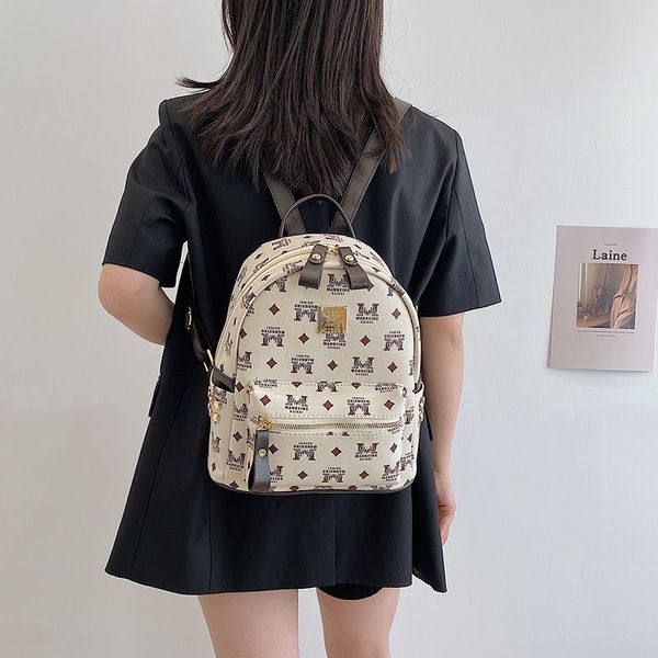 

womens backpack 2021 new korean style all-matching printed womens small backpack mini ins super popular shopping small bag