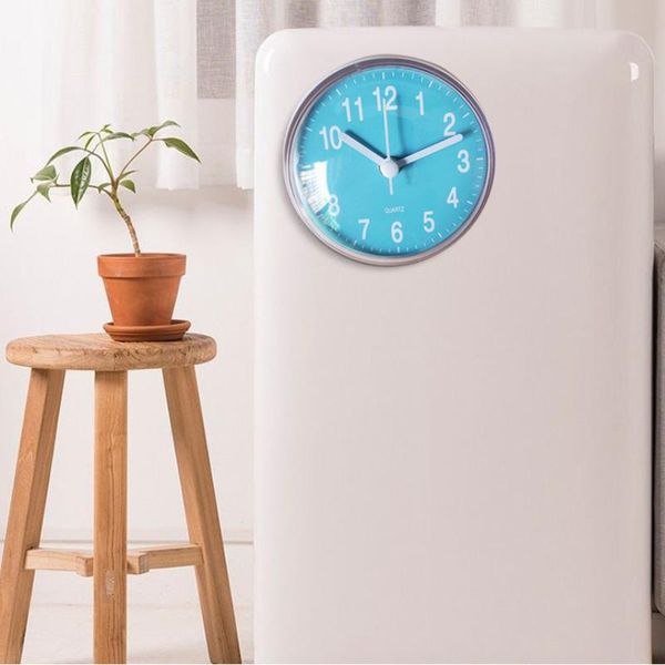 

wall clocks mini suction cup clock bathroom anti-fog and waterproof kitchen small quartz table 7cm