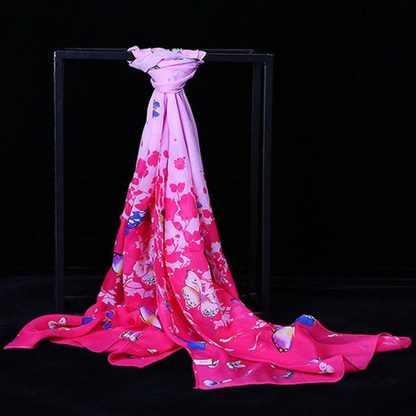 

scarves 2021 arrival india bohemian beach flowers printed cotton stripe chiffon scarf long scarve for women wrap shawl stole tessale, Blue;gray