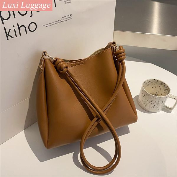 

evening bags luxury handbags women designer 2021 fashion bucket bag leather handle
