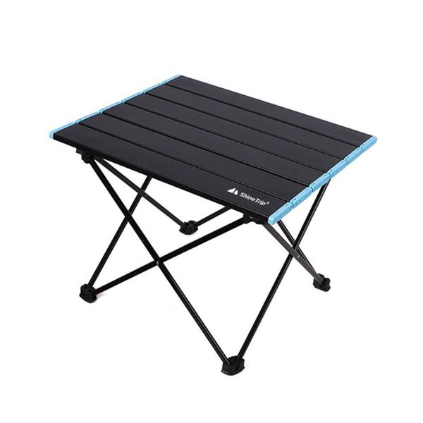 

camp furniture portable foldable table outdoor camping aluminum bbq picnic hiking desk travel fishing folding with storage bag