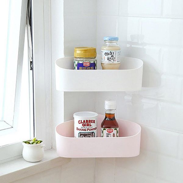 

bathroom corner shelf punch-wall hanging toilet triangular wash rack kitchen storage a shelves