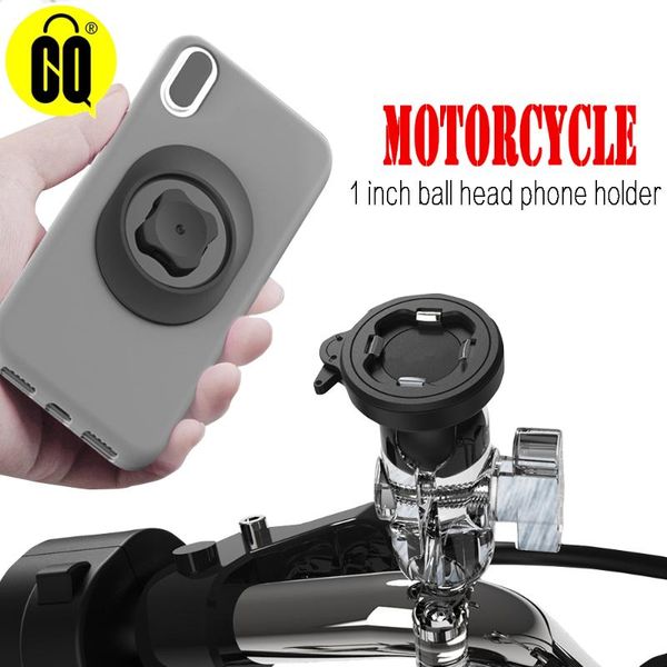 

cell phone mounts & holders 2021upgrade universal 1 inch ball motorcycle holder bike handlebar socket arm for moto quick mount clamp with ul