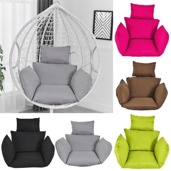 

cushion/decorative pillow household solid color comfortable swing egg chair cushion mat balcony outdoor patio hanging seat pad