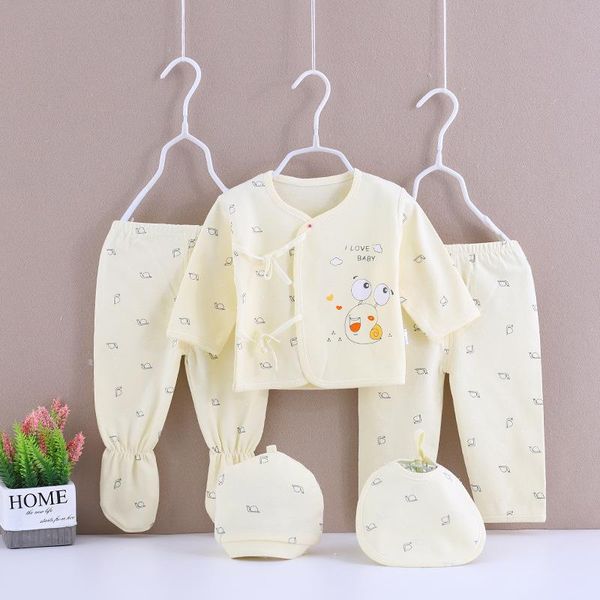 

clothing sets 0-3 months infant set cotton born boys clothes baby underwear for girls print girl suits, White