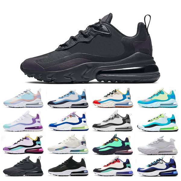 

original react running shoes man woman triple white bauhaus oracle aqua bubble electro green blue bright violet dusk purple easter size 36-4