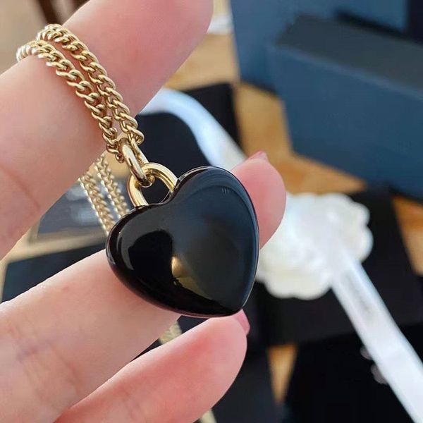 

spades heart necklace female fashion personality designer light luxury diamond clavicle chain jewelry gift for girlfriend, Silver