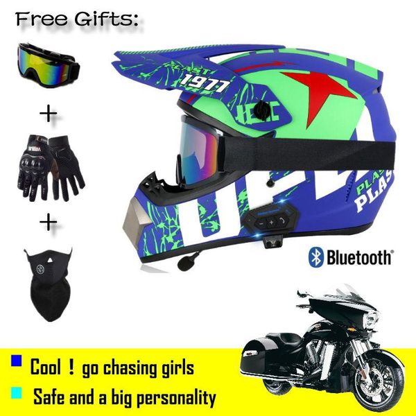 

motorcycle helmets bluetooth helmet cross racing safety enduro capacete motorrad cascos downhill bicycle engine cafe racer