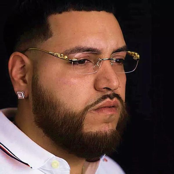 

sunglasses fashion rimless rectangle women retro cheetah decoration clear ocean lens eyewear men sun glasses shades uv400, White;black