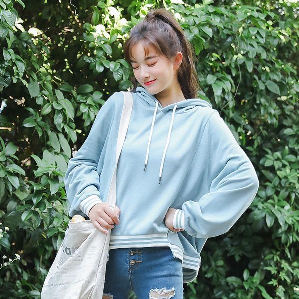 

women's hoodies & sweatshirts 2021 college casual sweatshirt harajuku ulzzang vintage female korean kawaii svits for women, Black