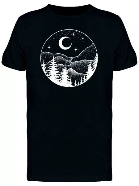 

Forest Mountains Landscape Men's Tee -Image by Shutterstock, White;black