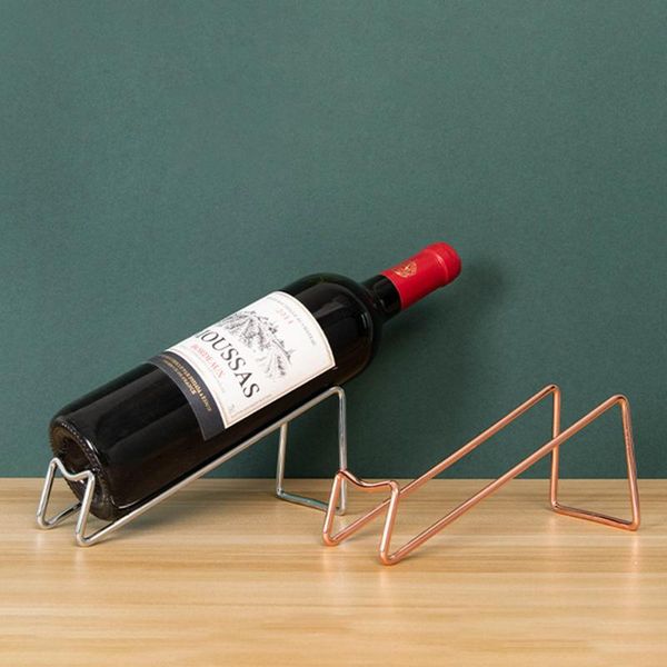 

tablewine racks red beer holder simple electroplating craft stainless steel rack household bottle organizer accessories