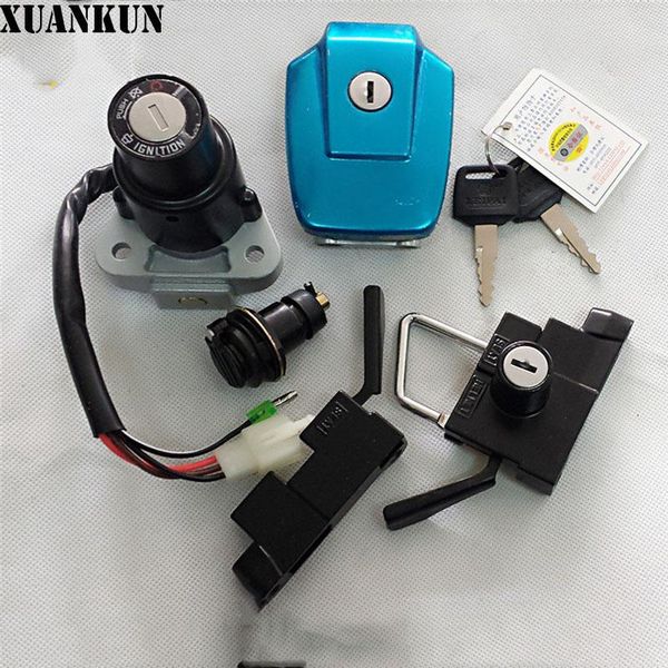

parts xuankun 150 srz150 jym150-b srv150 lock the whole car fuel tank cover