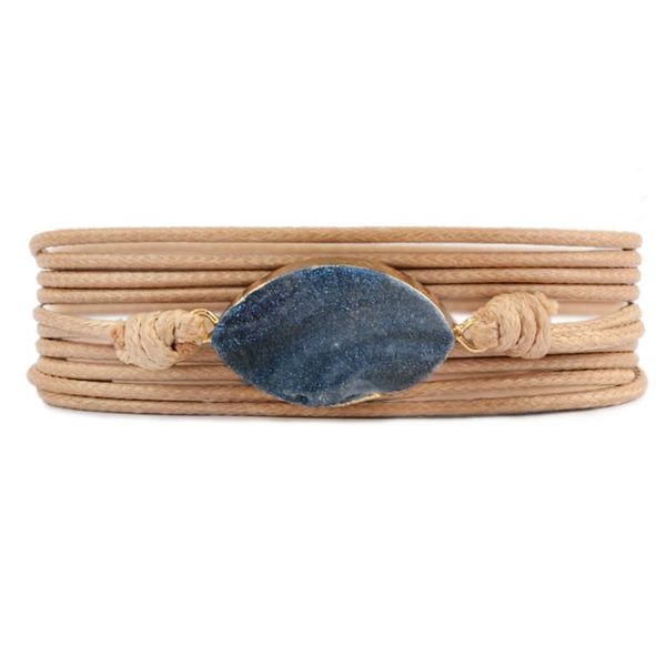 

tennis women bracelets semiprecious stone bohemia long friendship natural galaxy quartz steampunk hiphop simple, Golden;silver