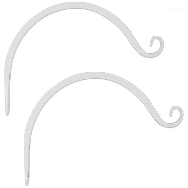 

pieces hanging plant stand hook hanger for flower basket bird feeder wind chime lantern etc 8 inches white11