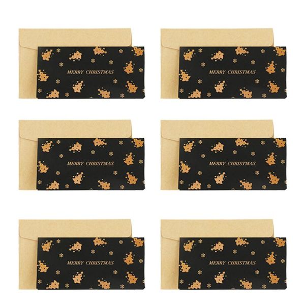 

greeting cards 6 sets of wishing gold stamping for families decor